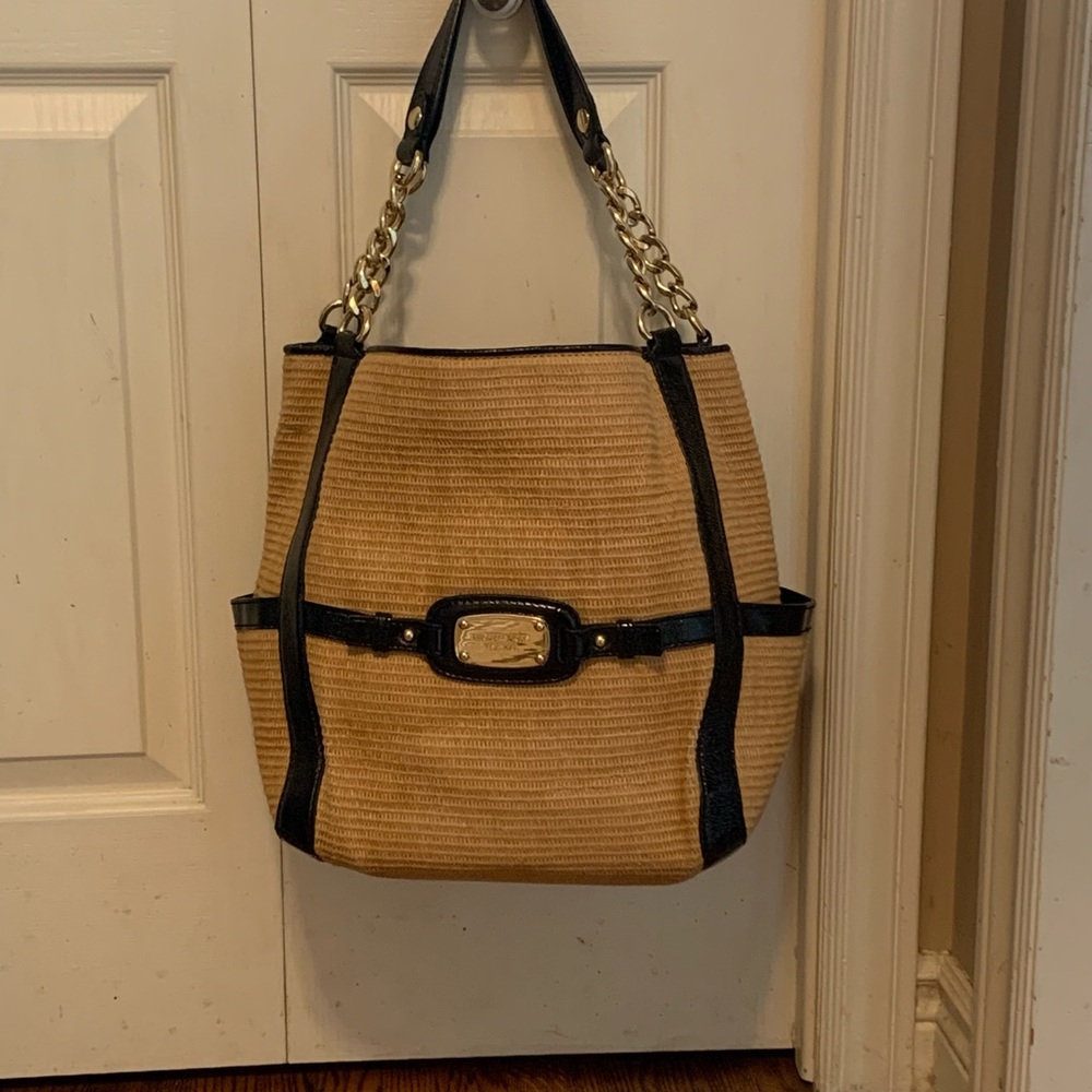 Stylish Tan and Black Women's Bag